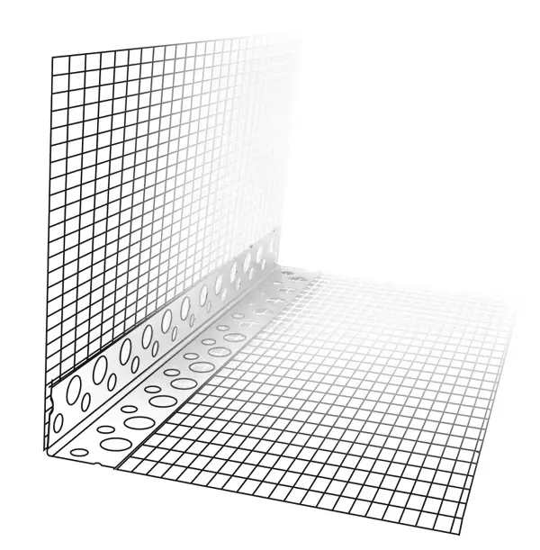 PVC ugaonik sa mrežicom 10x15cm 2,50m/kom VPE50, Z4041X