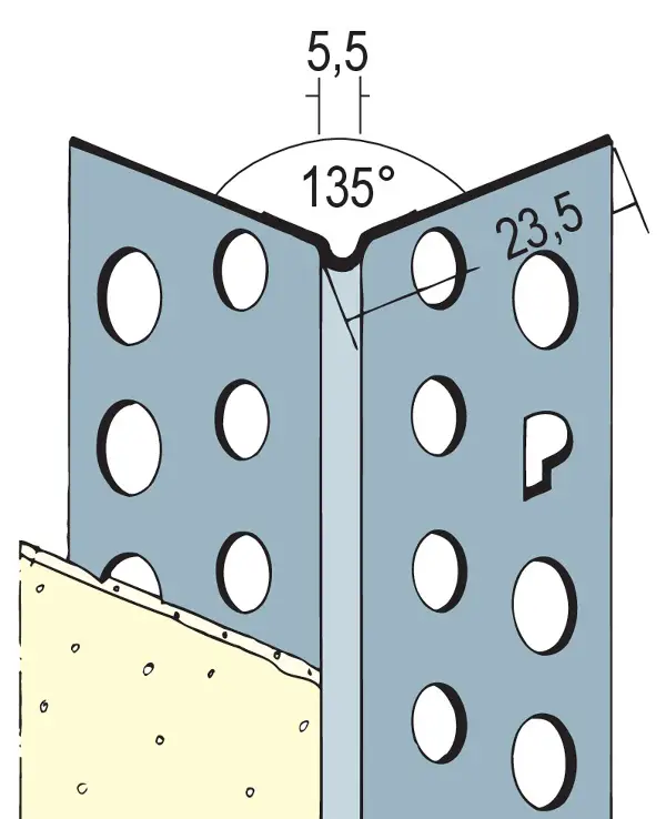 Alu ugaonik 3 m kut 135 ° po štangi 1 bunt = 150 m, Z40433
