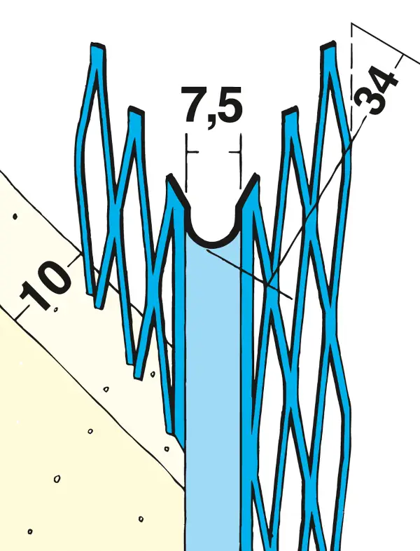 Unutarnji ugaonik 1005 3 m 1 bunt = 25 kom 81bunt/pal, Z41005300