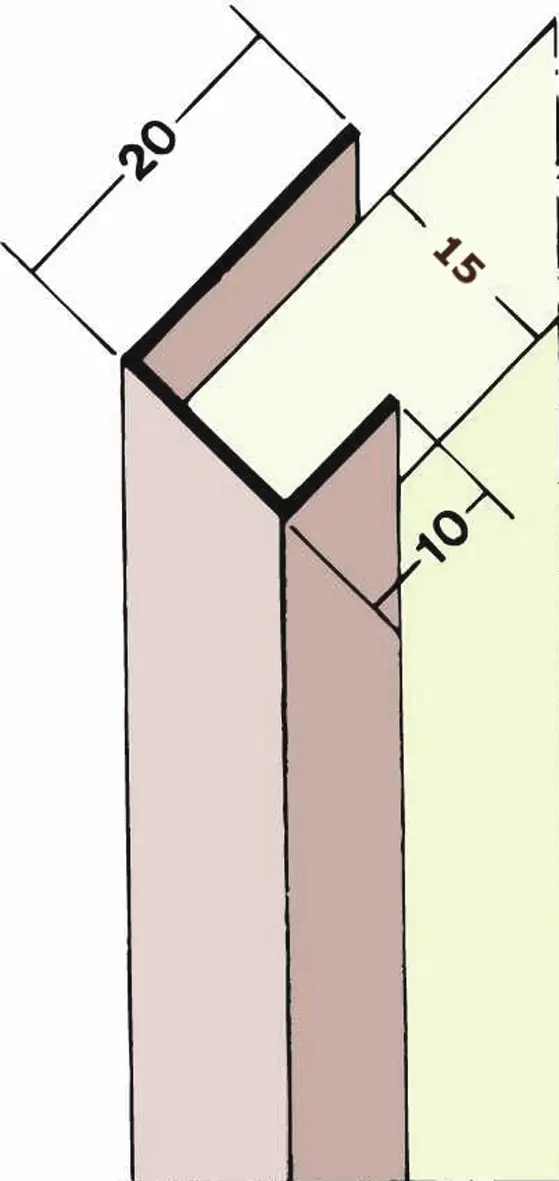 Obrubni profil 3747 2,5m 1 bunt = 50 kom, Z43747250
