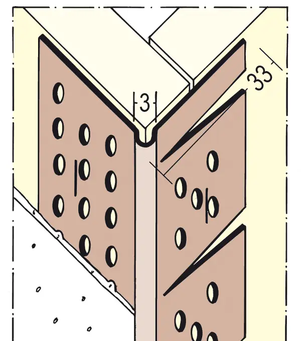 PVC ugaoni profil 3767 3,0 m 20kom/kart 182kart/pal, Z43767300