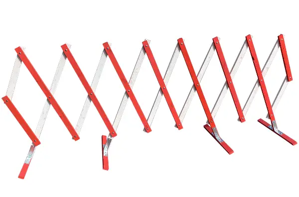 Sklopiva ograda, drvena, crveno-belo lakirana, Z4812710