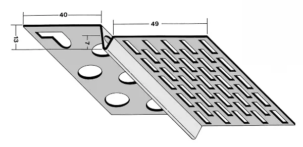 Početni ventilacioni sokl profil 9224 13mm 2,5 m 1 bunt = 20 kom 70bunt/pal, Z49224250