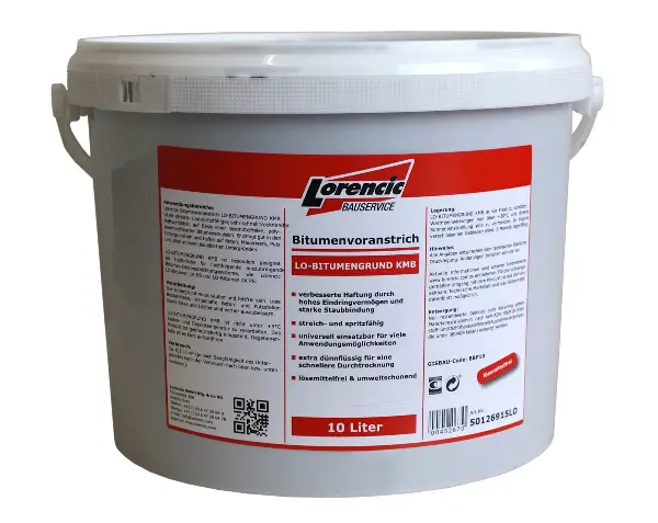 Bitumenski predpremaz LO-bitumenska osnova KMB 10l/kanta 44kanta/pal, Z50126915LO