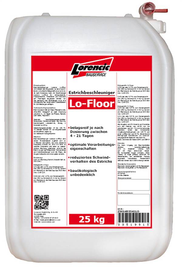 Ubrzivač sušenja LORENCIC Lo-Floor 25kg/Kan. 24Kan./Pal, Z501493541LO