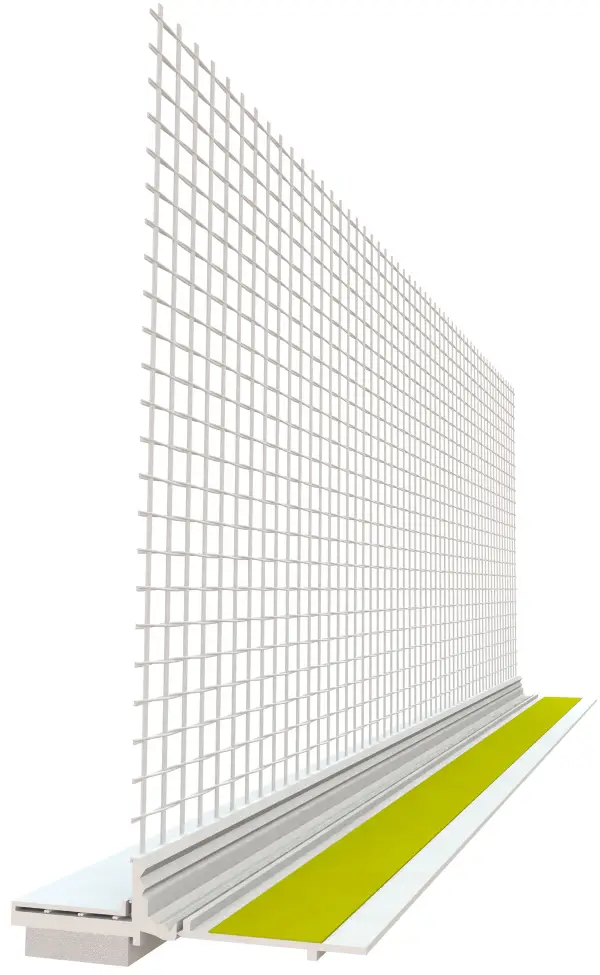 Letvica za žbukanje i zaštitu s mrežicom 8x8mm 1,4m/štg, 25štg/kart, 40kart/pal, Z514