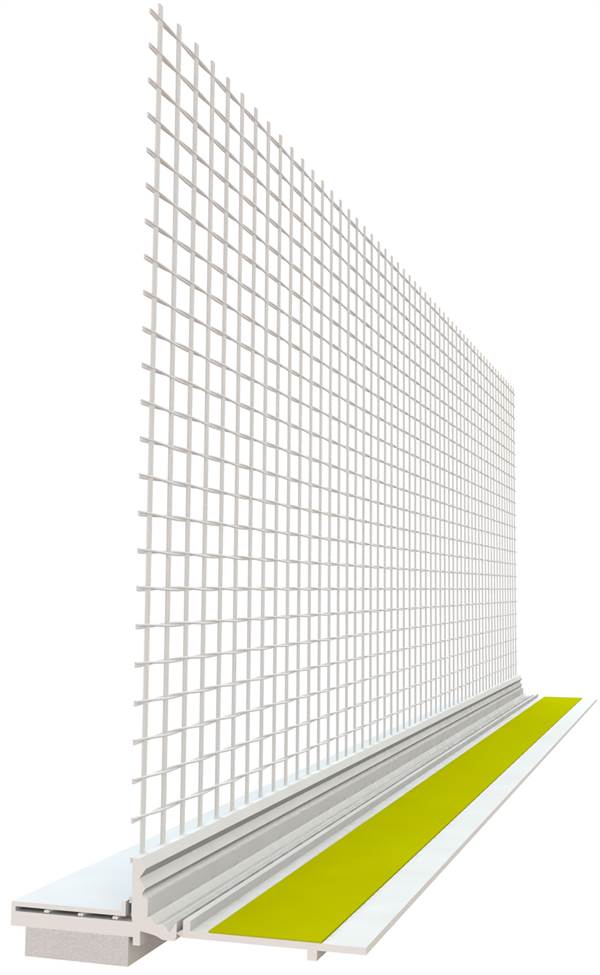 Letvica za malterisanje i zaštitu sa mrežicom 8x8mm 2,4m/štg, 25štg/kart, 40kart/pal, Z524