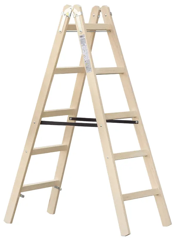 Drvene merdevine 5 stepenika, 1,62x0,48x0,13m, Z5X