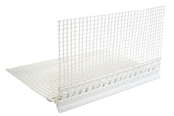 Okapni profil PVC s WDVS mrežicom 10x15cm 2,5m/štanga, 25štangi/karton, 48karton/paleta, Z6485302LO