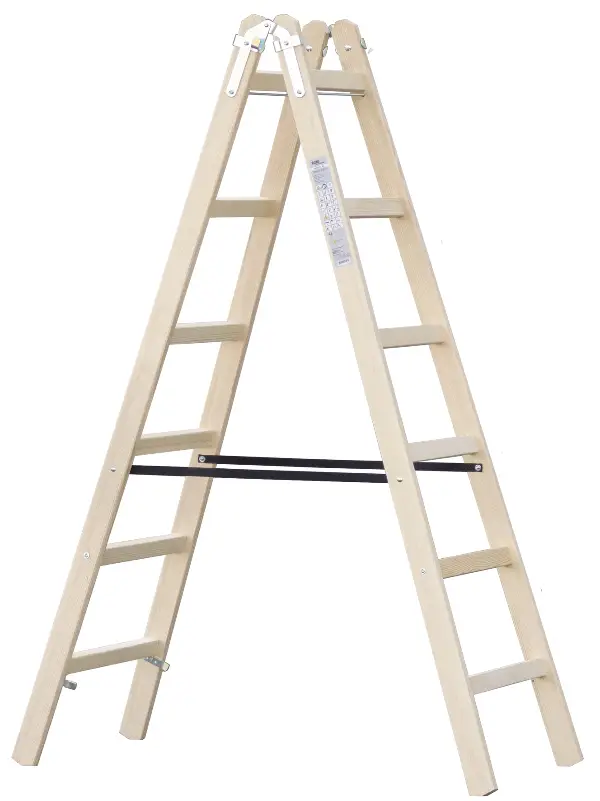 Drvene merdevine 6 stepenika, 1,90x0,52x0,13m, Z6X