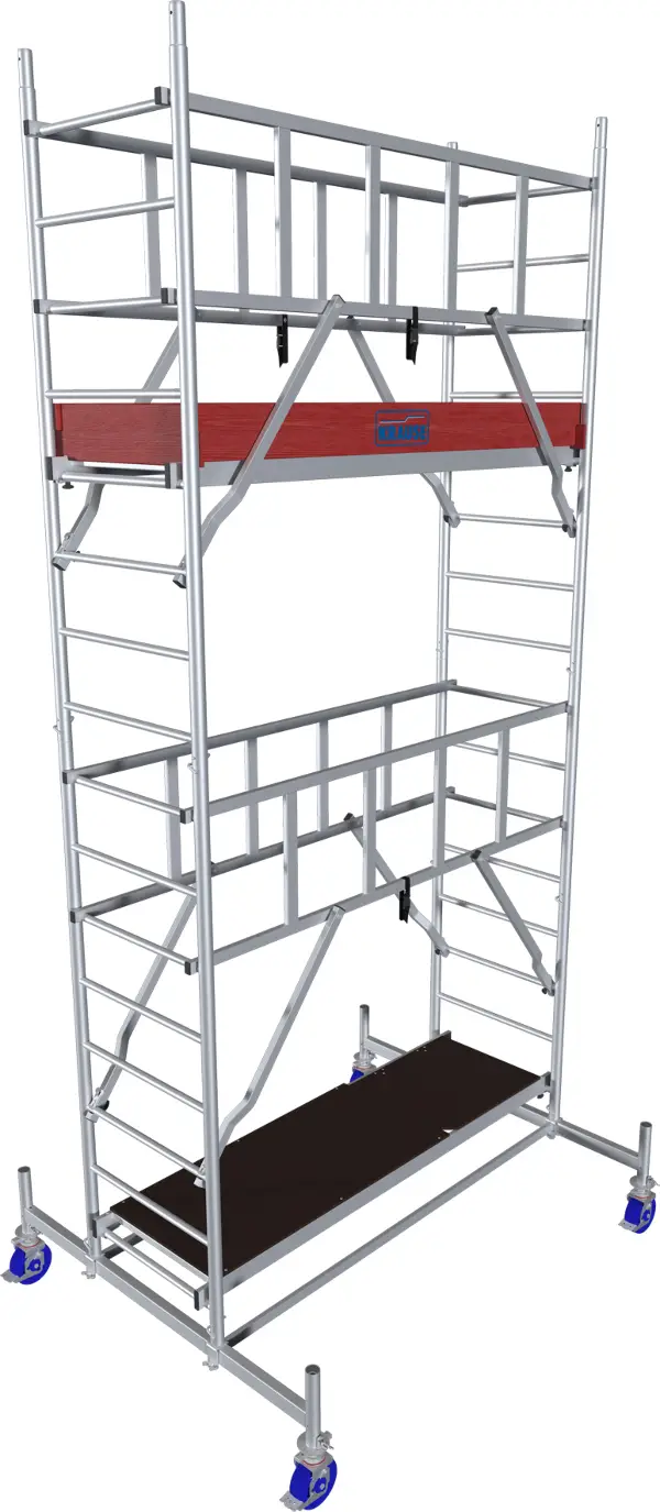 Alu pokretna skela KRAUSE® MONTO® PROTEC® širina 2,00x0,60m, RV= 5,30m, Z940124