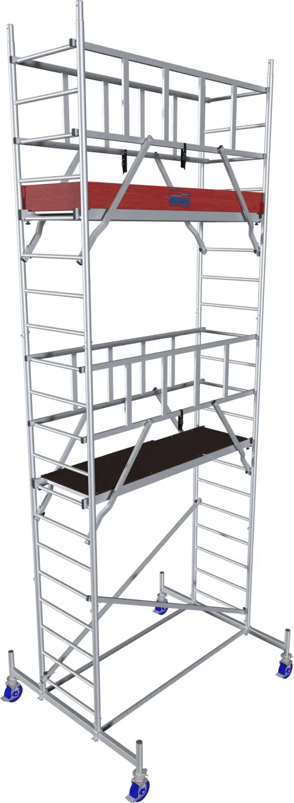 Alu pokretna skela KRAUSE® MONTO® PROTEC® širina 2,00x0,60m, RV= 6,30m, Z940131