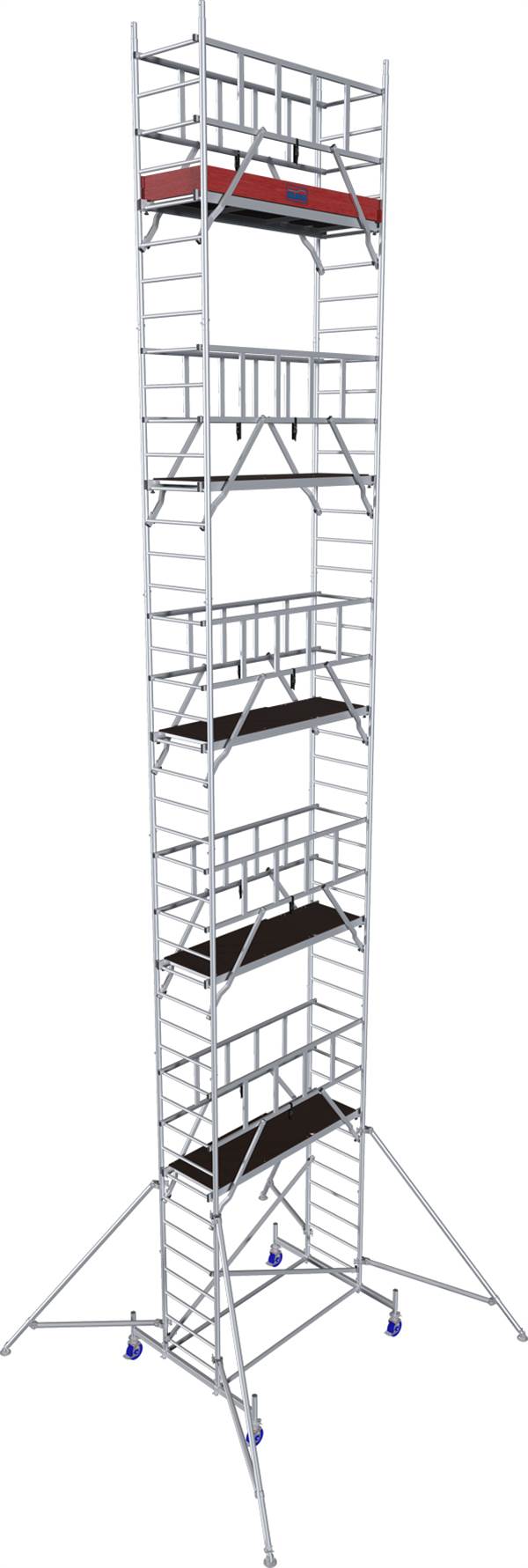 Alu pokretna skela KRAUSE® MONTO® PROTEC® širina 2,00x0,60m, RV= 12,30m, Z940193