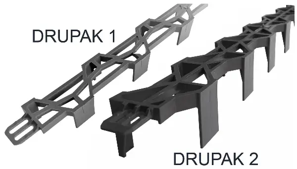 Distancer DRUPAK 2 50mm,bez PVC 2lfm/Stk,60lfm/Bund, 50Bd/Pal, ZDPF502002