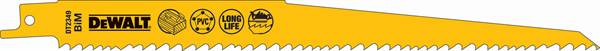 Sabljasti list pile DEWALT® 228x 3,6-5,1mm (drvo) 5kom/pak, ZDT2349-QZ