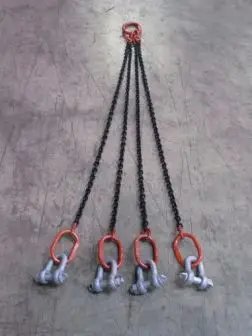 Lanac za dizalicu 4-djelni 1,6m, p=7mm, nosivost 2000kg za 10731 viseće radno postolje, ZKG107303