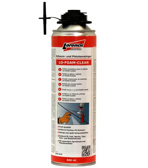 =§= PU čistač LO-FOAM-CLEAN 500ml 12Stk/Kart 70Kart/Pal, ZKR12LO