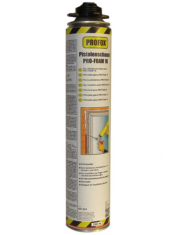 =§= Pistoljska pena PRO-FOAM 1K 750ml 12Stk/Kart 70Kart/Pal, ZKR13GX