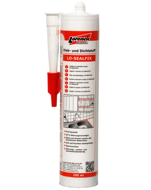 Lepljiva zaptivna masa LO-SEALFIX,#bela290ml 12Stk/Kart 120Kart/Pal, ZKR186LO