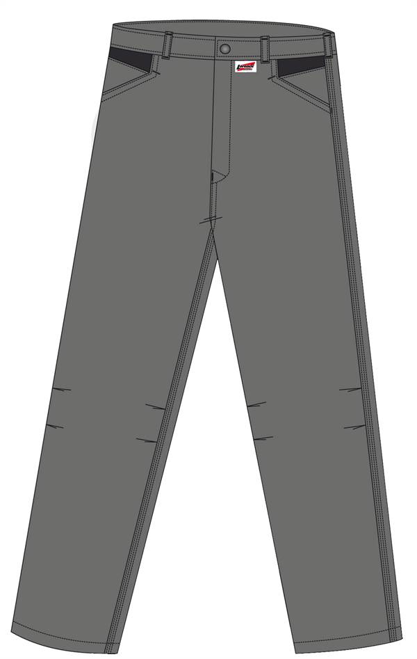 Radne pantalone LO-ACTIVE sivo/crne 245 g/m² vel. 50 5kom/pak, ZLO-ACTAS-BH50