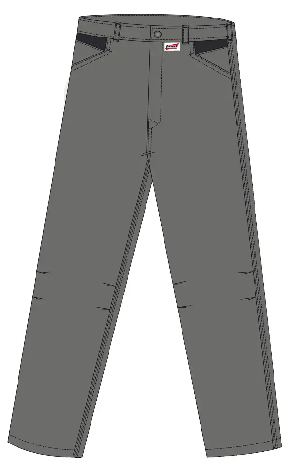 Radne pantalone LO-ACTIVE sivo/crne 245 g/m² vel. 50 5kom/pak, ZLO-ACTAS-BH50