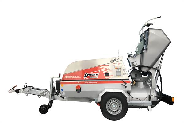 Mašina za polaganje betonske košuljice BMS ALPHA E32 VARIO sa utovarnom kašikom/skreper, ZLO112AE32VBS