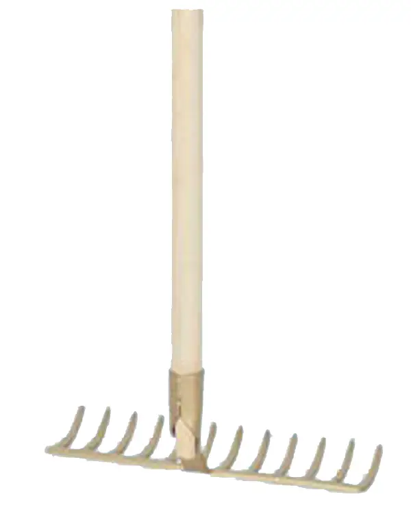 Grablje 16 zubaca, zlatno lakirana s drškom VPE5, ZR1160I0