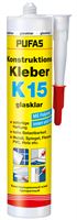 Konstruktions-Kleber K15 glasklar 300g 12Stk/Kart 104Kart/Pal, Z035001000