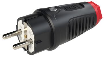 Šuko utikač TAURUS 2 gumeni 250V IP54 30kom/pak, Z0511-SR