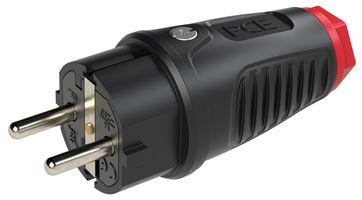 Šuko utikač TAURUS 2 gumeni 250V IP54 30kom/pak, Z0512-SR