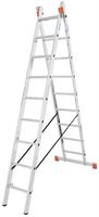 Alu dvostruke merdevine KRAUSE® MONTO® DUBILO® 2x9 gazišta 4,35m, RV=5,25m, 9,7kg, Z129475