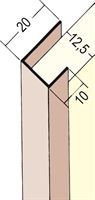 Einfassprofil PVC 3741 12,5mm 2,5lfm/Sta, 50Sta/Bd, 36Bd/Pal, Z43741250