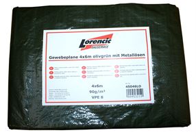 Mrežasta pokrivka 10x12m, maslinastozelena s metalnim ušicama 2kom/pak, Z4501012LO