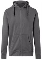 Kapuzen-Sweatjacke KÜBLER SHIRTS anthrazit 320 g/m², UV-Schutz UPF 50+, Gr. S, Z523697S