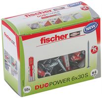 Univerzalna tipla DUOPOWER 6 x 30 S DIY s vijkom 50kom/pak 50pak/kart 12kart/pal, Z535459