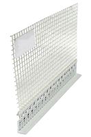Putzabschlussprofil WDVS, PVC mit Gewebe 2,5lfm/Sta 10mm Putzstärke 25Sta/Kart 109Kart/Pal, Z6411250