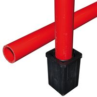 Cijevni stalak PVC crveni 42mm sa zaštitnom kapicom 1,50m dužine, Z760903