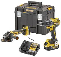 =81= Akku-Bohrschrauber-Winkelschleifer-Set DEWALT® DCK2020P2T 18V 5,0Ah Li-Ion, 2 Akkus, ZDCK2020P2T-QW