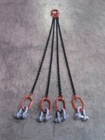 Lanac za dizalicu 4-djelni 1,6m, p=7mm, nosivost 2000kg za 10731 viseće radno postolje, ZKG107303