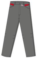 Radne hlače LO-ACTIVE antracit/crvene 245 g/m² vel. 46 5kom/pak, ZLO-ACTAR-BH46