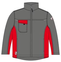 Radna jakna LO-ACTIVE antracit/crvena 245 g/m² vel. 58 5kom/pak, ZLO-ACTAR-BJ58