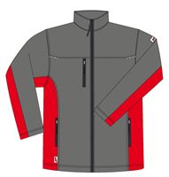 Softshell jakna LO-ACTIVE antracit/crvena 300 g/m² vel. 54 5kom/pak, ZLO-ACTAR-SJ54