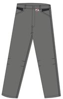 Radne pantalone LO-ACTIVE sivo/crne 245 g/m² vel. 56 5kom/pak, ZLO-ACTAS-BH56