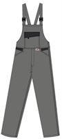 Pantalone s tregerima LO-ACTIVE antracit/crne 245 g/m² vel. 56 5kom/pak, ZLO-ACTAS-LH56