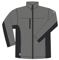 Softshell jakna LO-ACTIVE sivo/crna 300 g/m² vel. 56 5kom/pak, ZLO-ACTAS-SJ56