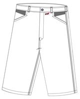 Kratke hlače LO-ACTIVE bijele/antracit 245 g/m² vel. 60 5kom/pak, ZLO-ACTWA-AS60