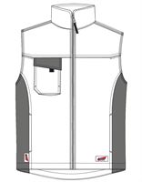 Zimski prsluk LO-ACTIVE bijele/antracit 245 g/m² vel. 52 5kom/pak, ZLO-ACTWA-WW52