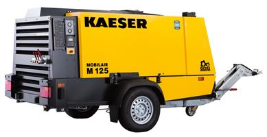 Kompresor KAESER SET M125 11,5-9,7m³, 6-14bar, zakočen s kukom, ZM125-SET