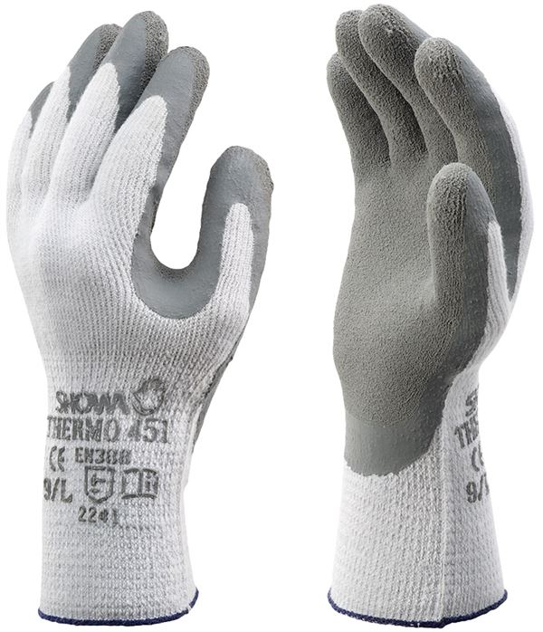 Radne rukavice SHOWA® 451 EN388+EN407+EN511, sive, vel. 10, 120pari/karton, Z023710