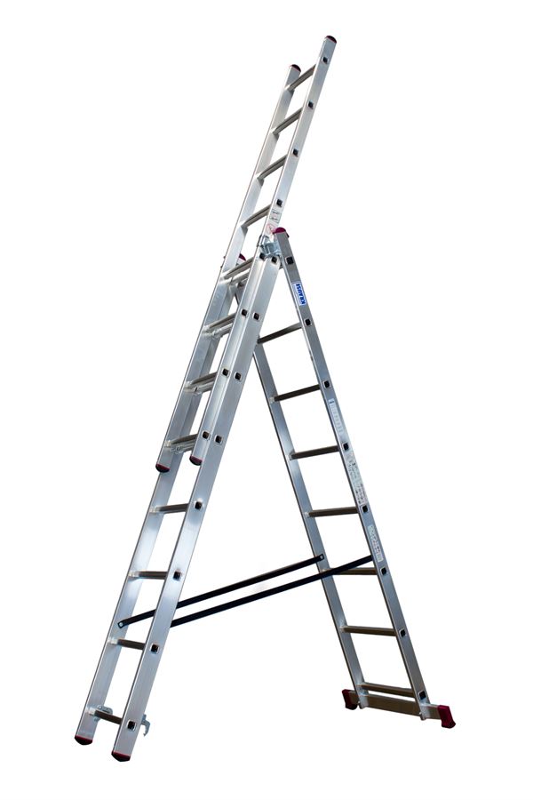 Merdevine višenamenske Alu KRAUSE® CORDA® 3x8 gazišta 2,25-4,50m, 12,0kg, Z033383